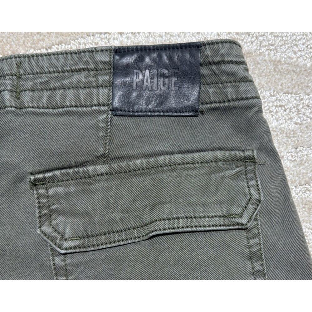Paige Jeans Reed Army Green Jogger Pants Womens Size 26 - Picture 6 of 9